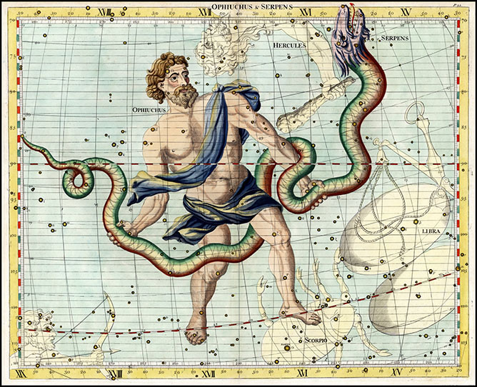 Constellation Ophiuchus Facts Ophiuchus And His Serpent SUGUH